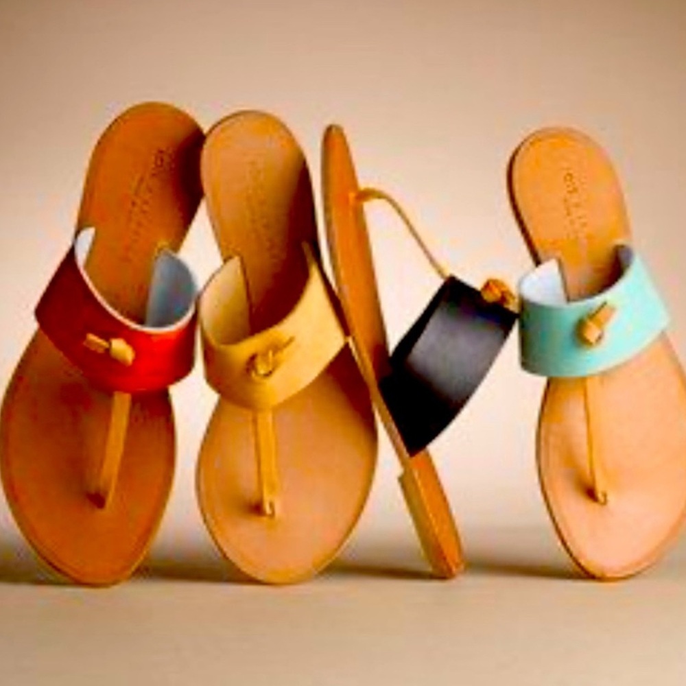 NEW Joie Tan La Plage Leather Sandals